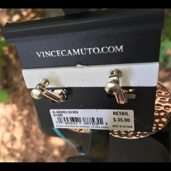 Vince Camuto clip on screw earrings rare find NWT - Picture 5 of 7